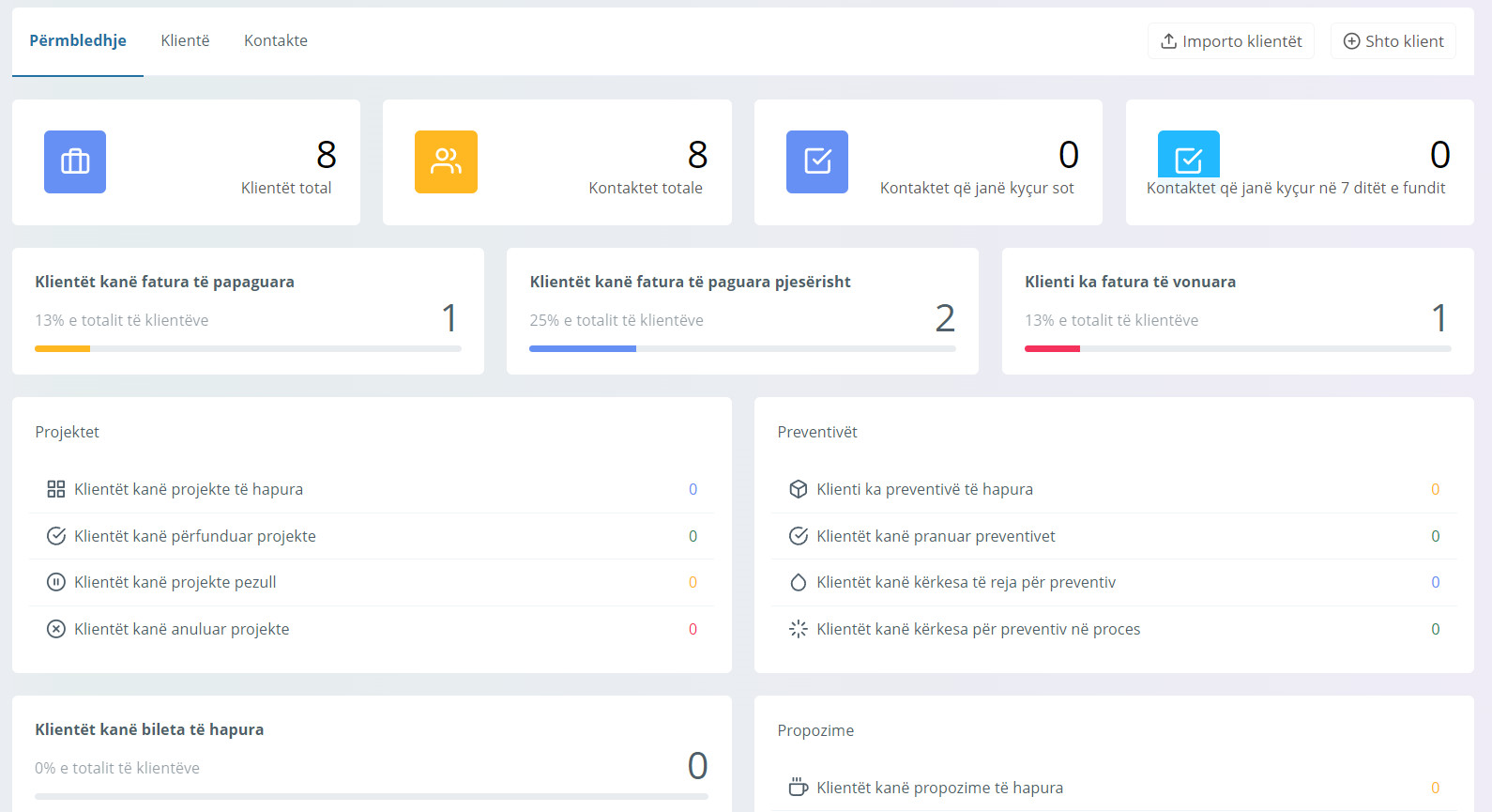 Detaje klienti ALBCRM